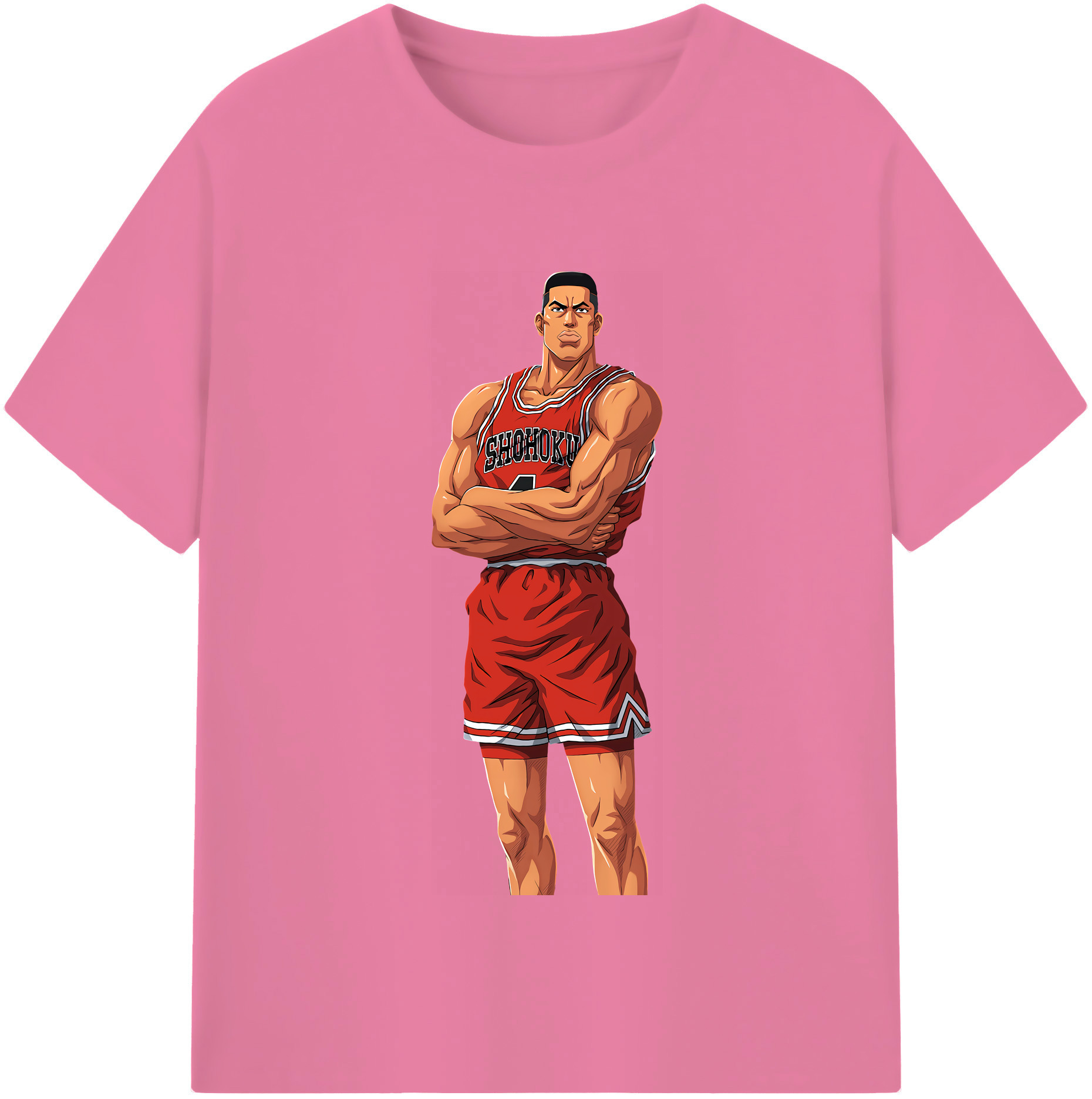 SLAM DUNK／スラムダンク 綿100％半袖Tシャツ（フロントプリント）